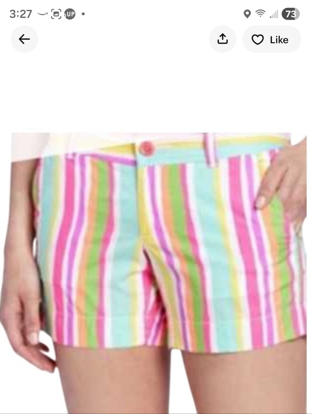 Lilly Pulitzer Striped Callahan Shorts Suze 10